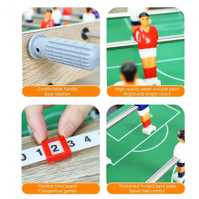 Настольный футбол XJ6012 (53x31x15 см, деревянный, 4 штанги, на ножках) Настольный футбол XJ6012 (53x31x15 см, деревянный, 4 штанги, на ножках)