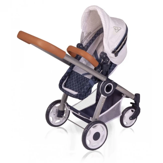 Коляска для ляльок DeCuevas 80537 Top Collection 3в1 (трансформер, кошик, сумка)