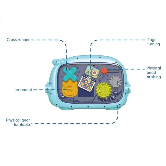Ходунки-каталка килимок Walker Fitness 6655 3 в 1 (бізіборд, 3 брязкальця-підвіски, дзеркало, піаніно, мелодії, підсвічування)