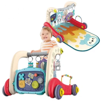 Ходунки-каталка килимок Walker Fitness 6655 3 в 1 (бізіборд, 3 брязкальця-підвіски, дзеркало, піаніно, мелодії, підсвічування) Ходунки-каталка килимок Walker Fitness 6655 3 в 1 (бізіборд, 3 брязкальця-підвіски, дзеркало, піаніно, мелодії, підсвічування)