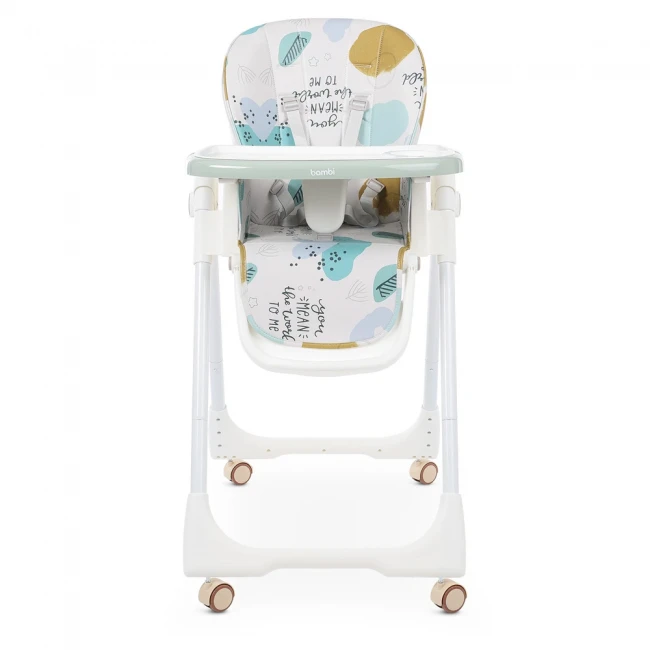 Стульчик для кормления Bambi M 5673-12 (съемный столик, чехол, 4 колеса) Стульчик для кормления Bambi M 5673-12 (съемный столик, чехол, 4 колеса)