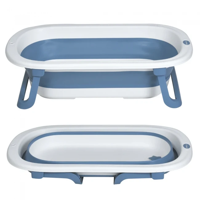 Ванночка детская El Camino ME 1152 BASIC Blue (складная) Ванночка детская El Camino ME 1152 BASIC Blue (складная)