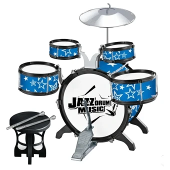 Детская барабанная установка Jazz Drum 1888 (4888, 5888) со стулом, 4 цвета