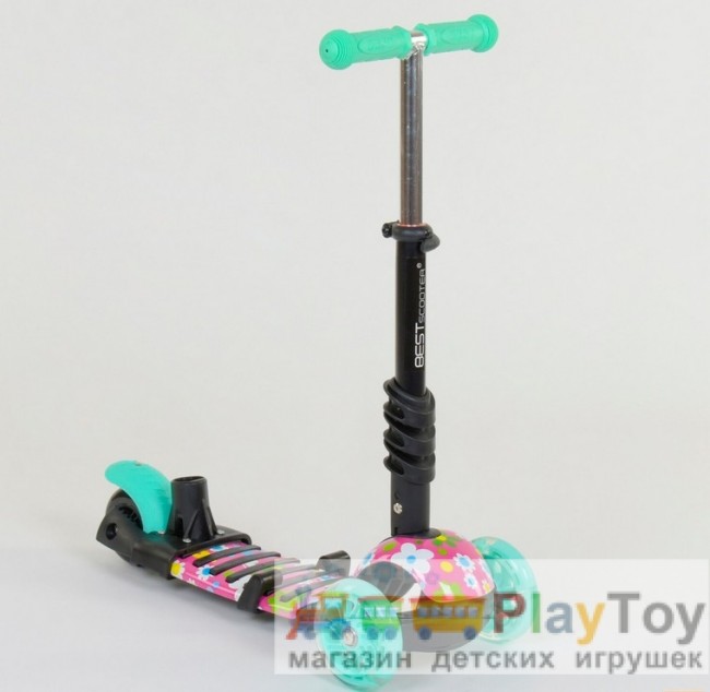 Самокат-біговів дитячий триколісний Best Scooter (43702) 5 в 1, є підсвічування коліс, PU-колеса, абстракція Самокат-біговів дитячий триколісний Best Scooter (43702) 5 в 1, є підсвічування коліс, PU-колеса, абстракція