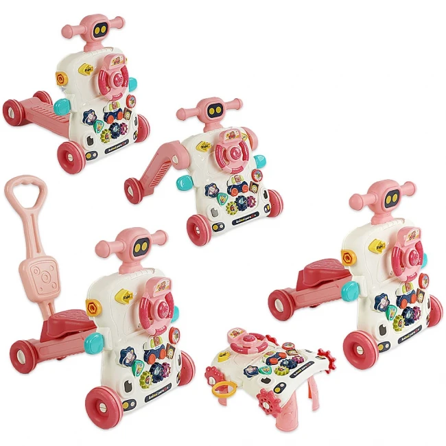 Ходунки-каталка Activity Walker 6038 6 в 1 (подсветка, звук, мелодии, пискавка, пальчиковые игры, сортировка по формам)