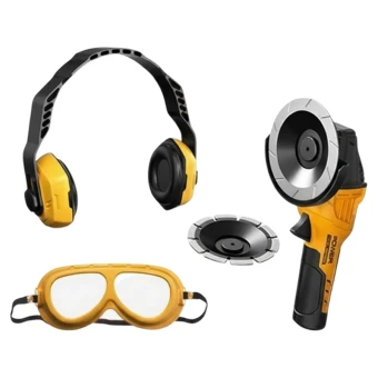 Игрушечная шлифовальная машина T 057 механическая, очки, наушники, сменная насадка