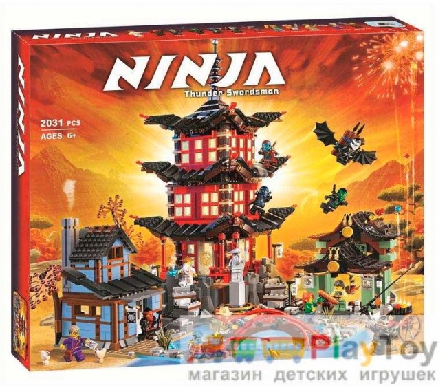 Конструктор "Ninja" (10427) Храм Аероджитцю 2031 деталь