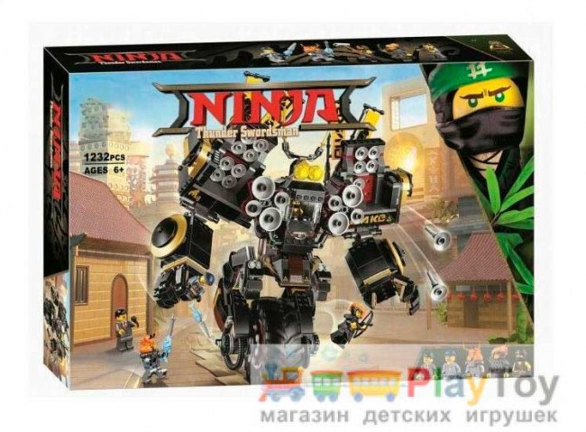 Конструктор "Ninja" (10800) Робот Землетрясений, 1232 детали - Аналог Ниндзяго 70632