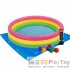 Дитячий надувний басейн Intex 57422-2 Кольори заходу сонця 147 х 33 см з кульками 10 шт підстилкою насосом