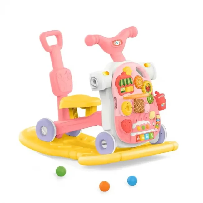 Ходунки-каталка Multifunction Walker HE 0813 5 в 1 (подсветка, музыкальная панель, пальчиковые игры, пианино, сортер, наклейки) Ходунки-каталка Multifunction Walker HE 0813 5 в 1 (подсветка, музыкальная панель, пальчиковые игры, пианино, сортер, наклейки)