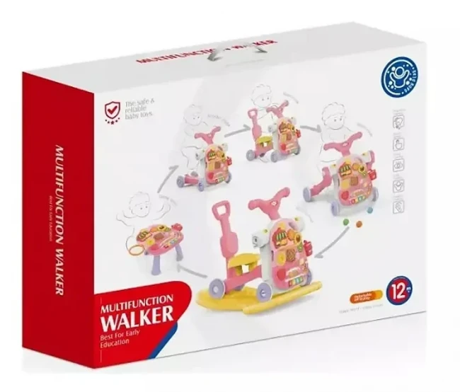 Ходунки-каталка Multifunction Walker HE 0813 5 в 1 (подсветка, музыкальная панель, пальчиковые игры, пианино, сортер, наклейки) Ходунки-каталка Multifunction Walker HE 0813 5 в 1 (подсветка, музыкальная панель, пальчиковые игры, пианино, сортер, наклейки)