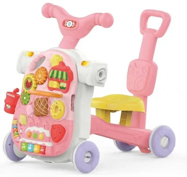 Ходунки-каталка Multifunction Walker HE 0813 5 в 1 (подсветка, музыкальная панель, пальчиковые игры, пианино, сортер, наклейки) Ходунки-каталка Multifunction Walker HE 0813 5 в 1 (подсветка, музыкальная панель, пальчиковые игры, пианино, сортер, наклейки)