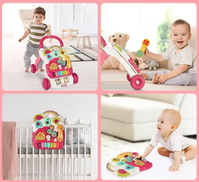 Ходунки-каталка TK Union Group 14818 (съемная панель, подсветка, звуки, песни, стопор колес) Ходунки-каталка TK Union Group 14818 (съемная панель, подсветка, звуки, песни, стопор колес)