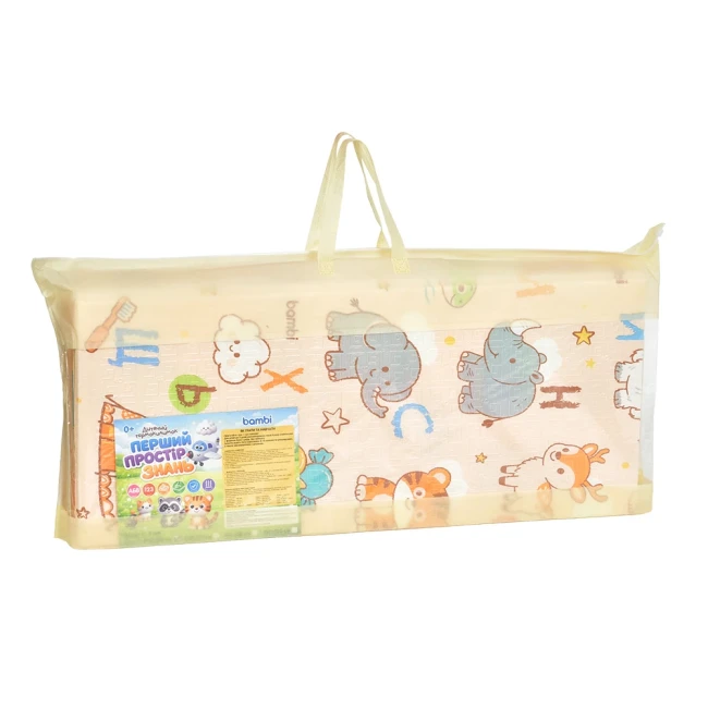 Коврик детский Bambi MR 1555-4 (200x180 см, двухсторонний, в сумке)