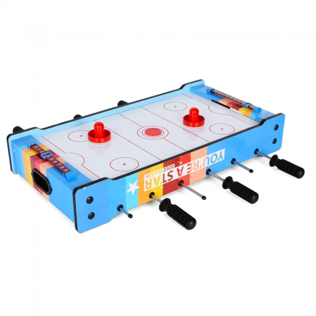 Настольная игра 2400 2 в 1 футбол + аэрохоккей (60,5x51x10 см, деревянный) Настольная игра 2400 2 в 1 футбол + аэрохоккей (60,5x51x10 см, деревянный)