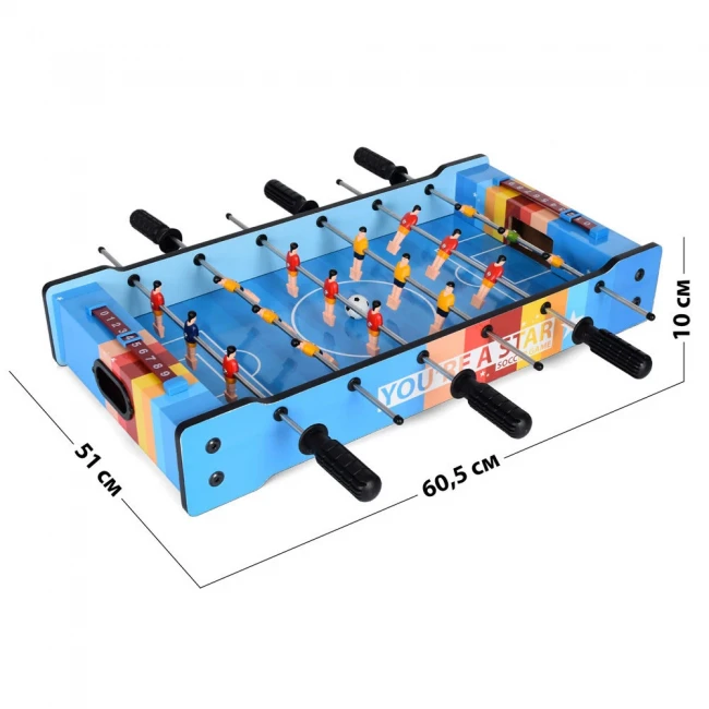 Настольная игра 2400 2 в 1 футбол + аэрохоккей (60,5x51x10 см, деревянный) Настольная игра 2400 2 в 1 футбол + аэрохоккей (60,5x51x10 см, деревянный)