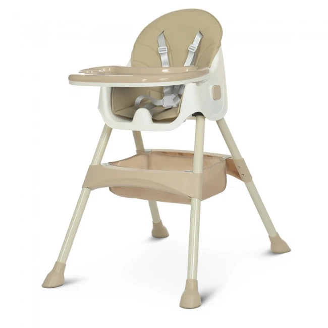 Стільчик для годування Bambi M 4136-2 Beige (знімний столик, кошик, чохол)