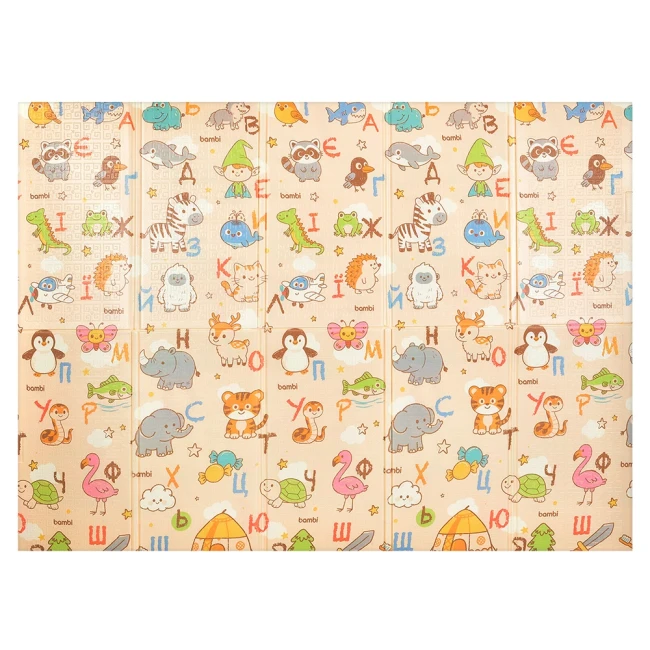 Коврик детский Bambi MR 1555-3 (200x150 см, двухсторонний, в сумке) Коврик детский Bambi MR 1555-3 (200x150 см, двухсторонний, в сумке)
