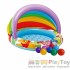 Дитячий надувний басейн Intex 57424-1 Вінні Пух 102 х 69 см з навісом із кульками 10 шт