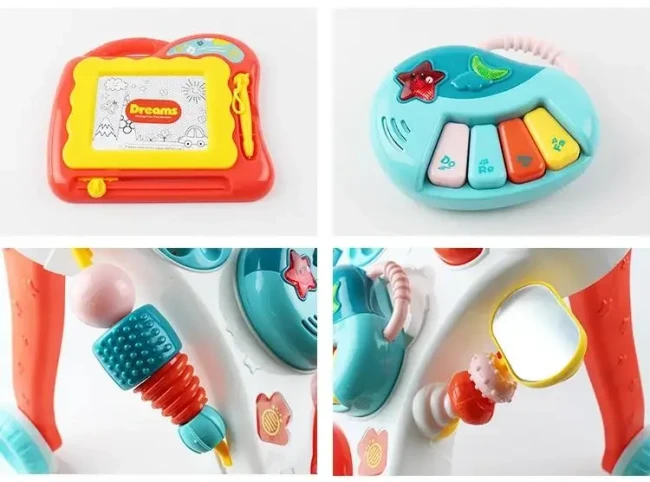 Ходунки-каталка TK Union Group 0819 (музыкальное пианино, магнитная доска)