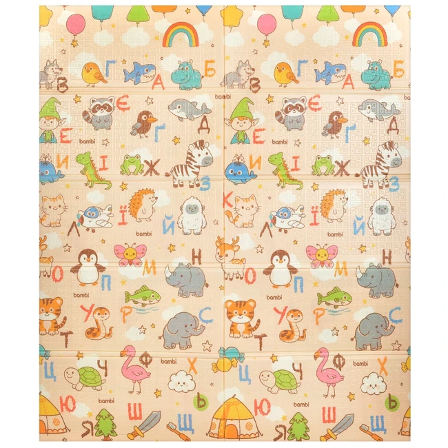 Коврик детский Bambi MR 1555-2 (180x150 см, двухсторонний, в сумке) Коврик детский Bambi MR 1555-2 (180x150 см, двухсторонний, в сумке)