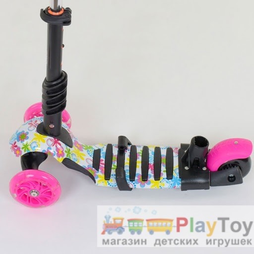 Самокат-біговів дитячий триколісний Best Scooter (62310) 5 в 1, є підсвічування коліс, PU-колеса, абстракція Самокат-біговів дитячий триколісний Best Scooter (62310) 5 в 1, є підсвічування коліс, PU-колеса, абстракція