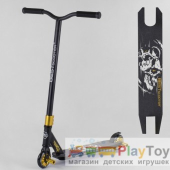 Самокат двухколесный трюковый Best Scooter (22879) HIC-система, ПЕГИ, колеса 100 - PU, алюминиевый диск