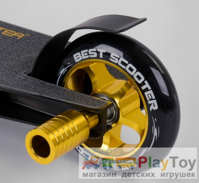 Самокат двухколесный трюковый Best Scooter (22879) HIC-система, ПЕГИ, колеса 100 - PU, алюминиевый диск Самокат двухколесный трюковый Best Scooter (22879) HIC-система, ПЕГИ, колеса 100 - PU, алюминиевый диск