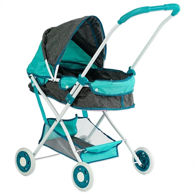 Коляска для ляльок TK Group ТК 93-622 (класична, кошик, сумка для перенесення)