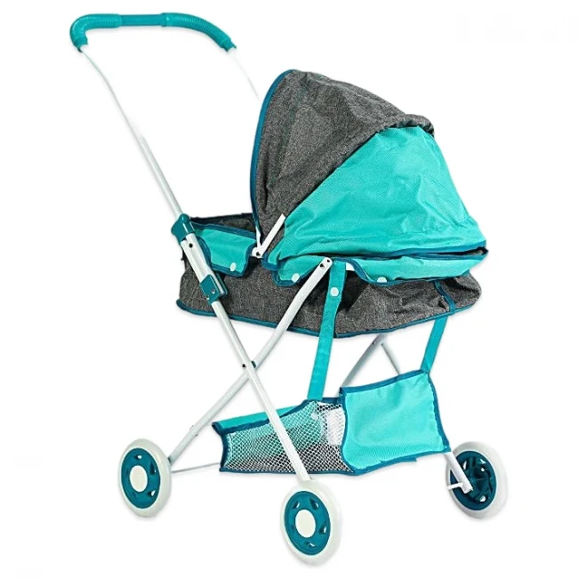 Коляска для ляльок TK Group ТК 93-622 (класична, кошик, сумка для перенесення)