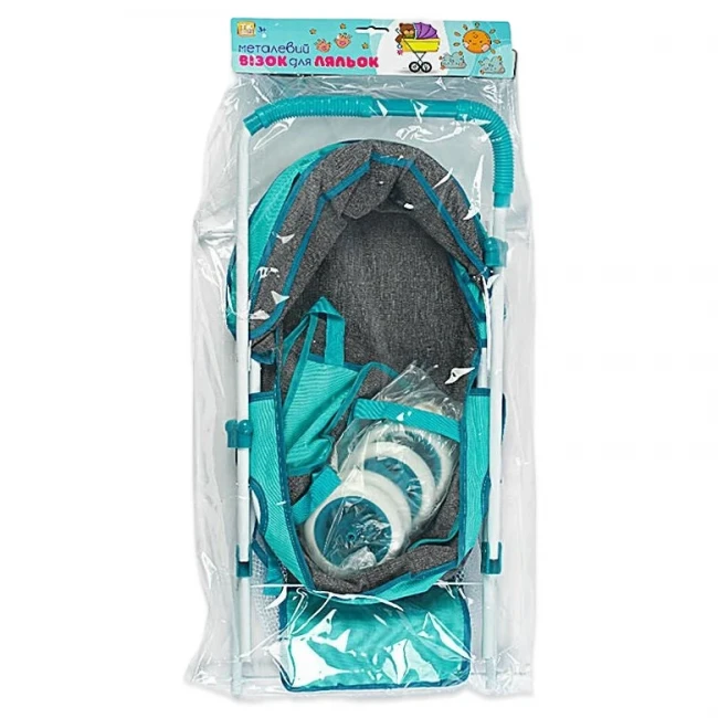 Коляска для ляльок TK Group ТК 93-622 (класична, кошик, сумка для перенесення)