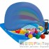Дитячий надувний басейн Intex 57424-3 Вінні Пух 102 х 69 см з навісом із кульками 10 шт тентом підстилкою насосом