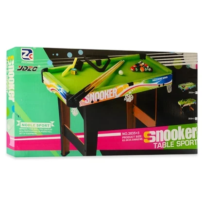 Настольный бильярд Snooker 2035+3 (63,5x34,5x60 см, деревянный, на ножках)