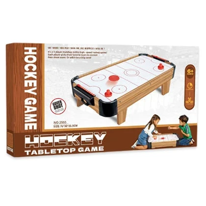 Настільний аерохокей Hockey Game 2555 (76x38x21,5 см, дерев'яний, на ніжках, батарейки)