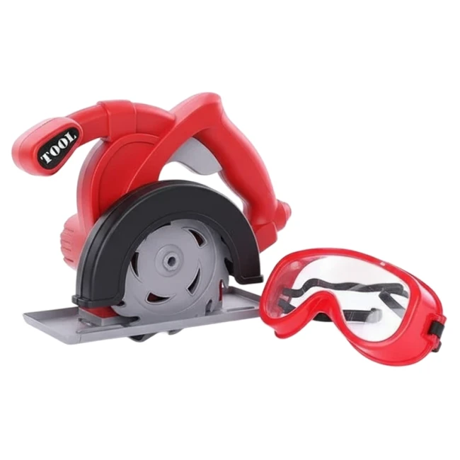 Игрушечная пила дисковая Power Tools T 110 C механическая, очки Игрушечная пила дисковая Power Tools T 110 C механическая, очки
