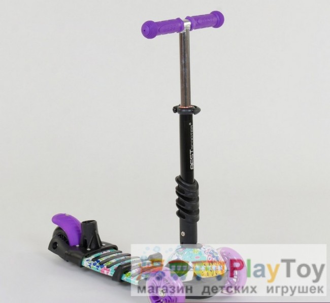 Самокат-біговів дитячий триколісний Best Scooter (68995) 5 в 1, є підсвічування коліс, PU-колеса, абстракція Самокат-біговів дитячий триколісний Best Scooter (68995) 5 в 1, є підсвічування коліс, PU-колеса, абстракція