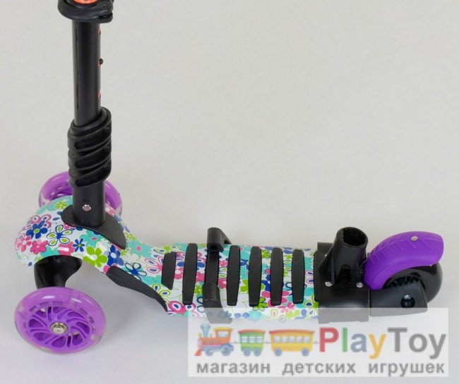 Самокат-біговів дитячий триколісний Best Scooter (68995) 5 в 1, є підсвічування коліс, PU-колеса, абстракція Самокат-біговів дитячий триколісний Best Scooter (68995) 5 в 1, є підсвічування коліс, PU-колеса, абстракція