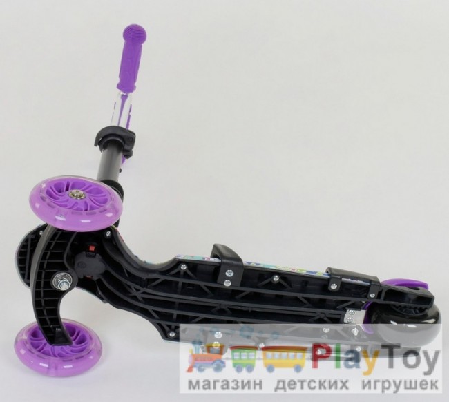 Самокат-біговів дитячий триколісний Best Scooter (68995) 5 в 1, є підсвічування коліс, PU-колеса, абстракція Самокат-біговів дитячий триколісний Best Scooter (68995) 5 в 1, є підсвічування коліс, PU-колеса, абстракція