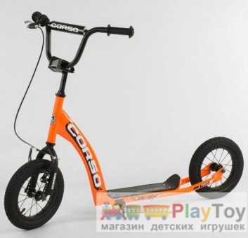 Детский двухколесный самокат Corso (CR-T 7171) Оранжевый Детский двухколесный самокат Corso (CR-T 7171) Оранжевый