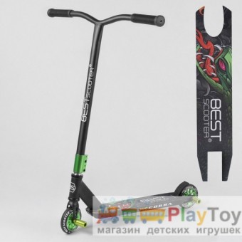 Самокат двухколесный трюковый Best Scooter (24544) HIC-система, ПЕГИ, колеса 110 - PU