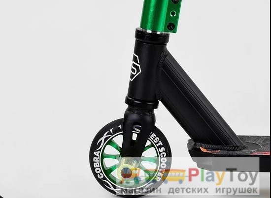 Самокат двухколесный трюковый Best Scooter (24544) HIC-система, ПЕГИ, колеса 110 - PU Самокат двухколесный трюковый Best Scooter (24544) HIC-система, ПЕГИ, колеса 110 - PU