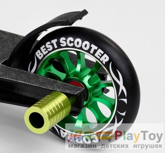 Самокат двухколесный трюковый Best Scooter (24544) HIC-система, ПЕГИ, колеса 110 - PU Самокат двухколесный трюковый Best Scooter (24544) HIC-система, ПЕГИ, колеса 110 - PU