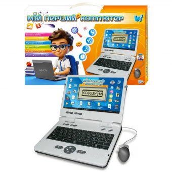 Детский ноутбук WToys 88777 (учебный, мышка, на батарейках)