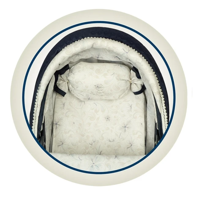 Коляска для ляльок DeCuevas 85044 Vintage (класична, кошик, сумка, парасолька, подушка)