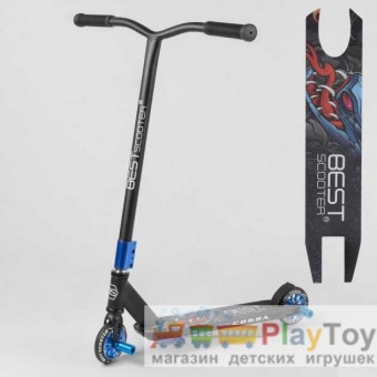 Самокат двухколесный трюковый Best Scooter (32999) HIC-система, ПЕГИ, колеса 110 - PU