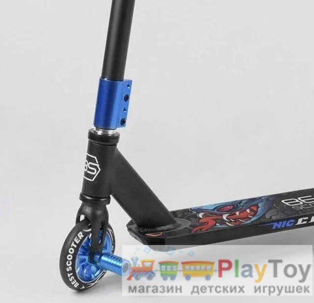 Самокат двухколесный трюковый Best Scooter (32999) HIC-система, ПЕГИ, колеса 110 - PU Самокат двухколесный трюковый Best Scooter (32999) HIC-система, ПЕГИ, колеса 110 - PU