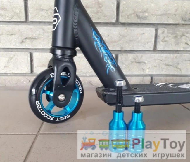 Самокат двухколесный трюковый Best Scooter (32999) HIC-система, ПЕГИ, колеса 110 - PU Самокат двухколесный трюковый Best Scooter (32999) HIC-система, ПЕГИ, колеса 110 - PU