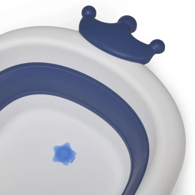 Ванночка детская El Camino ME 1105 CROWN Deep Blue (складная, с вкладышем) Ванночка детская El Camino ME 1105 CROWN Deep Blue (складная, с вкладышем)