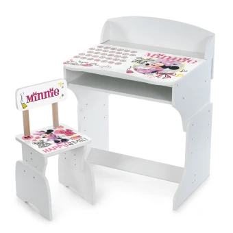 Парта школьная M 301-2 Minnie Mouse (1 стульчик, высота 3 положения)