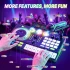 Музыкальная установка DJ Controller 208 (микрофон, запись, игры, подсветка, bluetooth)
